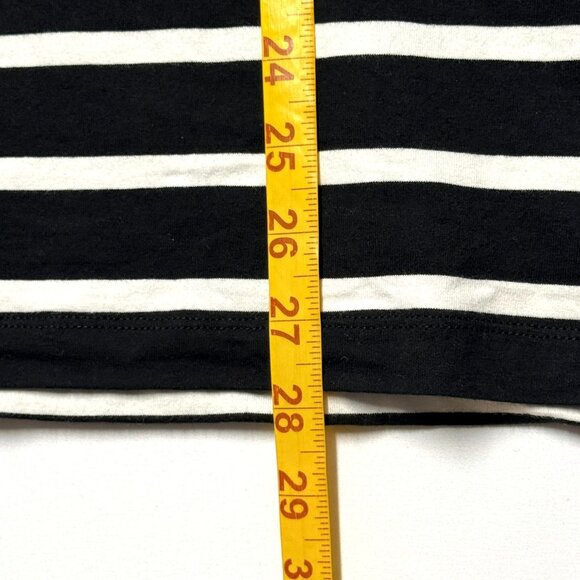 Lauren Ralph Lauren Womens 3X Black & White Striped Mesh Shirt Top Excellent - Picture 5 of 5